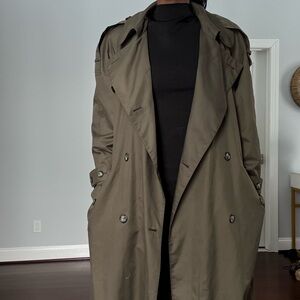 Olive Green Trench Coat